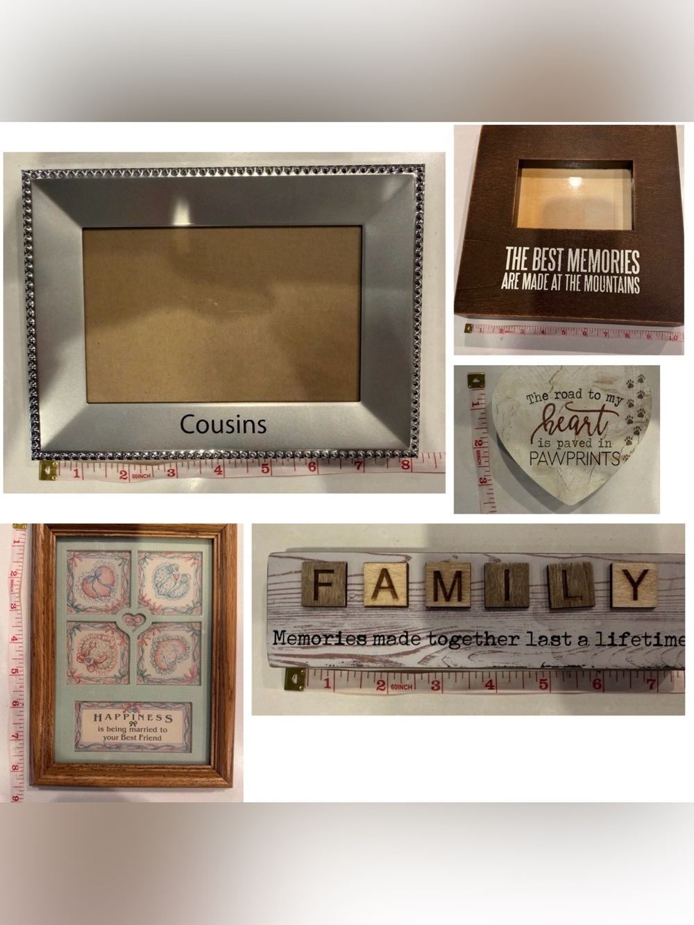 Set of 5 Frames/Wall Decor